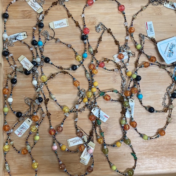 Lot Bundle 15 Art Glass Bead Necklaces by Calypso Studios - Picture 1 of 5